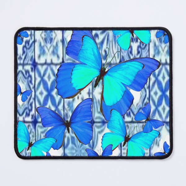 Item preview, BLUE BUTTERFLIES PATTERN ABSTRACT ART designed and sold by sharlesart.