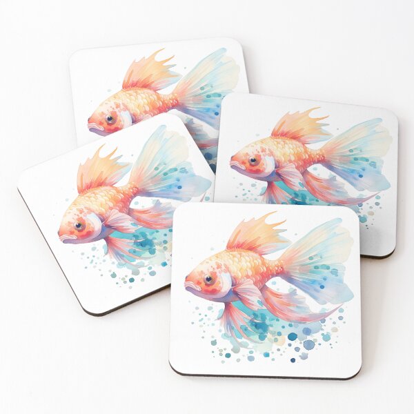 Artikelvorschau, Aquarellfisch entworfen und verkauft von MPAUSHOP.