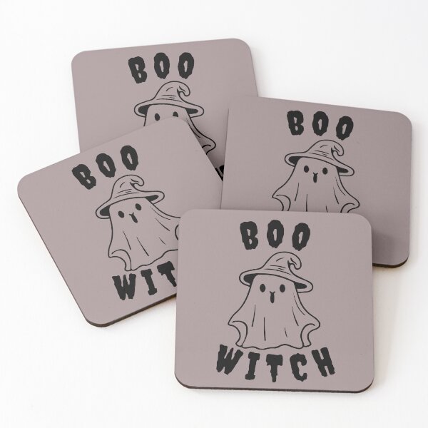 Item preview, Cute Ghost wearing Halloween witch hat designed and sold by PixelHub99.