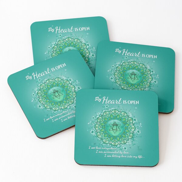 Item preview, Heart Chakra Mandala Affirmations - 04 designed and sold by chakraplaza.