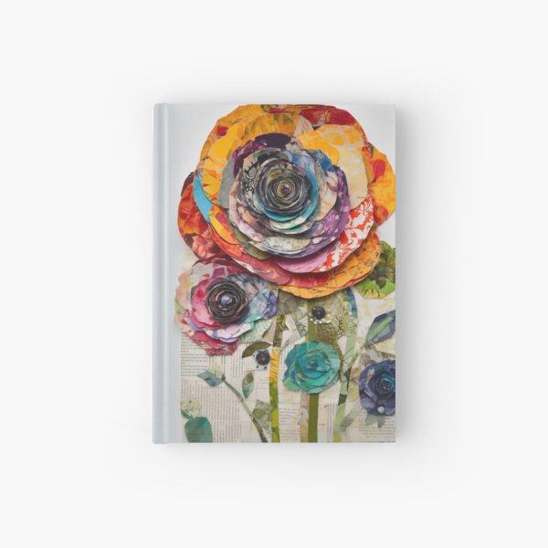 Item preview, Roses paper collage designed and sold by UpliftedArtwork.