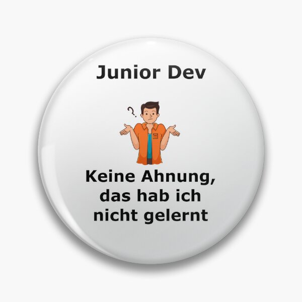 Item preview, Junior Dev: I have no idea, I didn't learn black designed and sold by pfalsdorf-it.