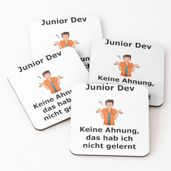 Item preview, Junior Dev: I have no idea, I didn't learn black designed and sold by pfalsdorf-it.