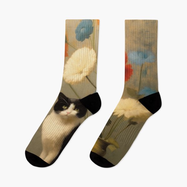 Item preview, Cat and Still Life Redon Inspired designed and sold by Peonysunday.