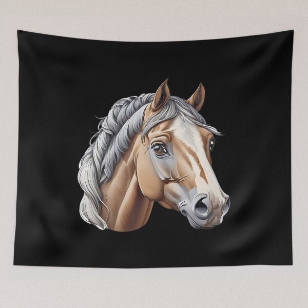 Item preview, Cute horse portrait designed and sold by twisted-dot.
