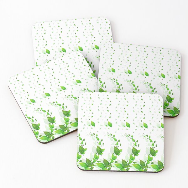 Item preview, Green Leaves Pattern designed and sold by Print-wala.