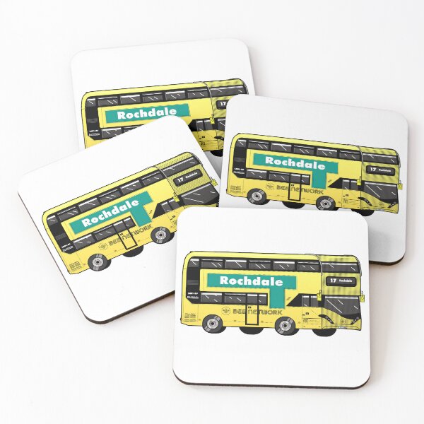 Item preview, Rochdale Transport for Greater Manchester (TfGM) Bee Network yellow bus designed and sold by jimmy-digital.
