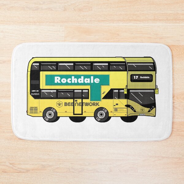 Item preview, Rochdale Transport for Greater Manchester (TfGM) Bee Network yellow bus designed and sold by jimmy-digital.