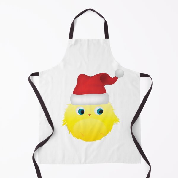 Item preview, Christmas fluffy bird in a Santa Claus hat designed and sold by yaZzaboy.