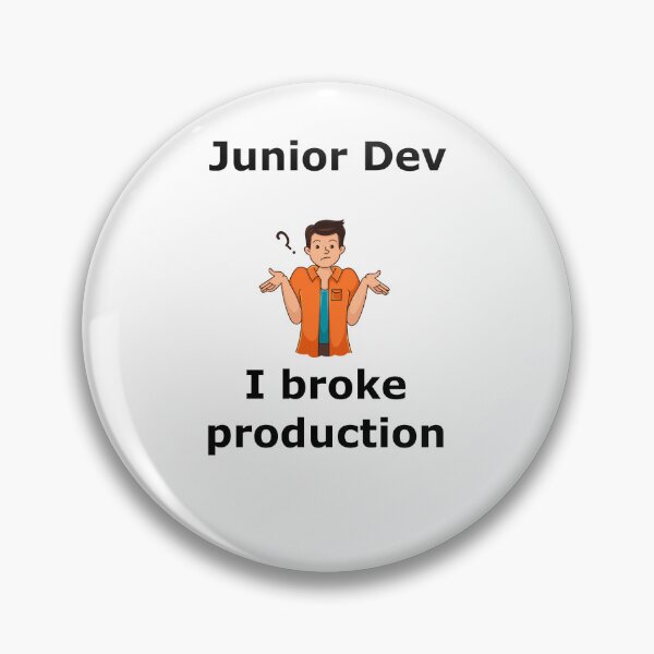 Artikelvorschau, Junior Dev: Production geschrottet Englisch schwarz entworfen und verkauft von pfalsdorf-it.