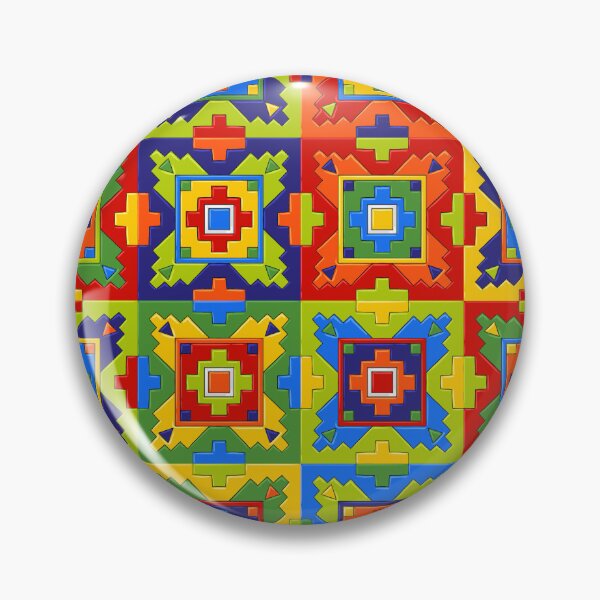 Item preview, Bright Geometric Mosaic Tile Pattern designed and sold by JozaneHouse.