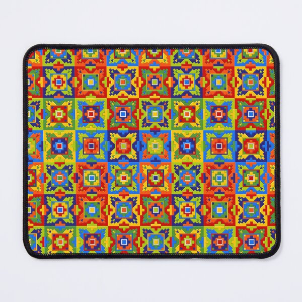 Item preview, Bright Geometric Mosaic Tile Pattern designed and sold by JozaneHouse.