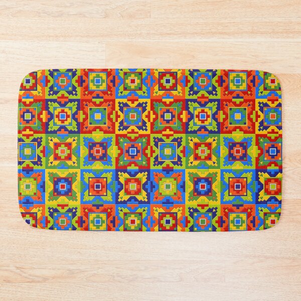 Item preview, Bright Geometric Mosaic Tile Pattern designed and sold by JozaneHouse.