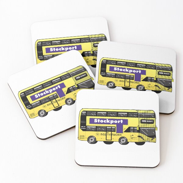 Item preview, Stockport Transport for Greater Manchester (TfGM) Bee Network yellow bus designed and sold by jimmy-digital.