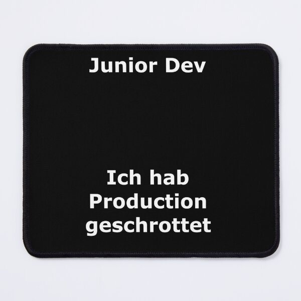 Aperçu de l'œuvre Développeur junior : texte abandonné en production créée et vendue par pfalsdorf-it.