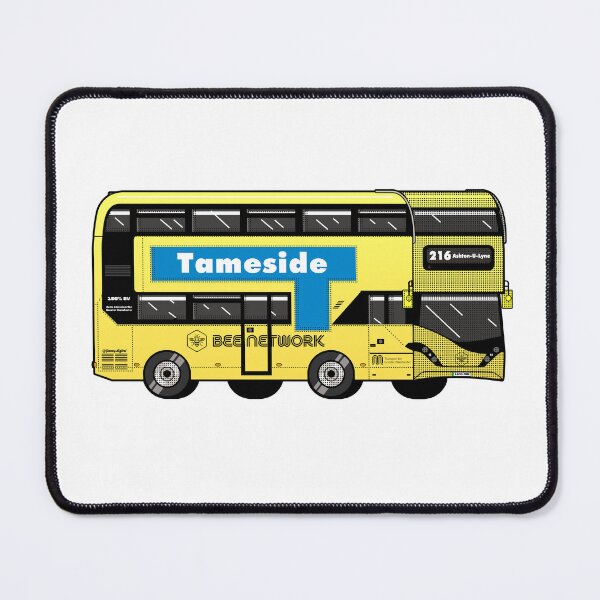 Item preview, Tameside Transport for Greater Manchester (TfGM) Bee Network yellow bus designed and sold by jimmy-digital.