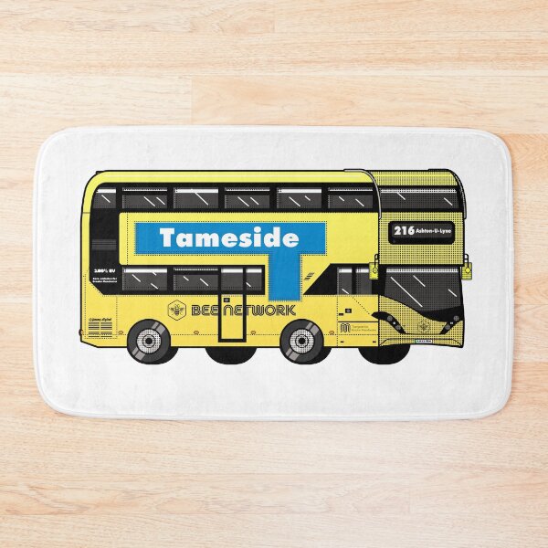 Item preview, Tameside Transport for Greater Manchester (TfGM) Bee Network yellow bus designed and sold by jimmy-digital.