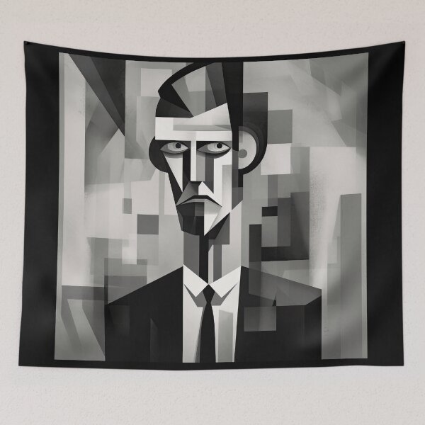 Item preview, Haunting Zombie Portrait Bauhaus Art designed and sold by ArtificialGenes.