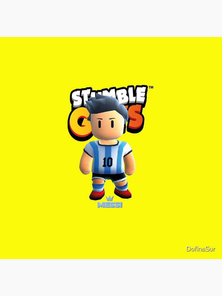 Messi stumble guys Kids T-Shirt by DofinaSur