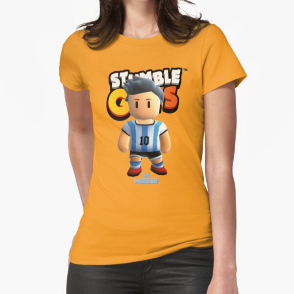 Messi stumble guys Kids T-Shirt by DofinaSur