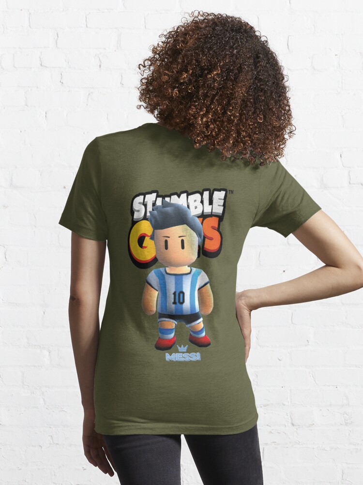 Messi stumble guys Kids T-Shirt by DofinaSur