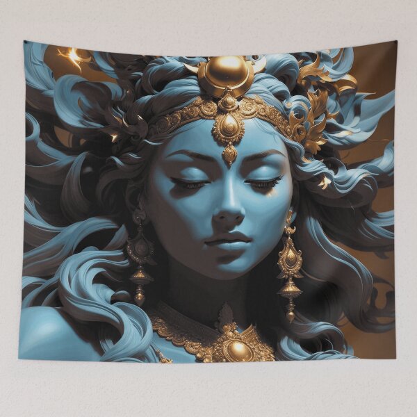 Item preview, Blue lady goddess designed and sold by ArtfullMinds.
