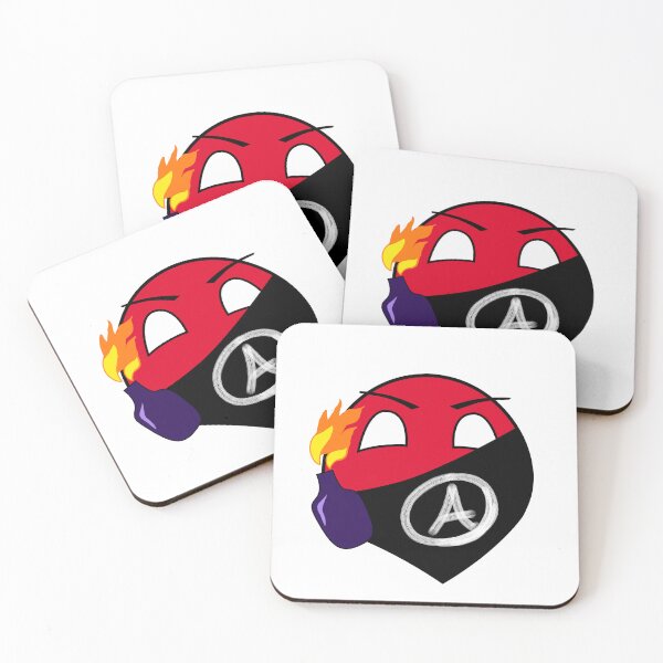 Item preview, Red Anarchy Polandball with a Molotov designed and sold by NaNaSpaceStore.