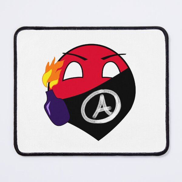 Item preview, Red Anarchy Polandball with a Molotov designed and sold by NaNaSpaceStore.