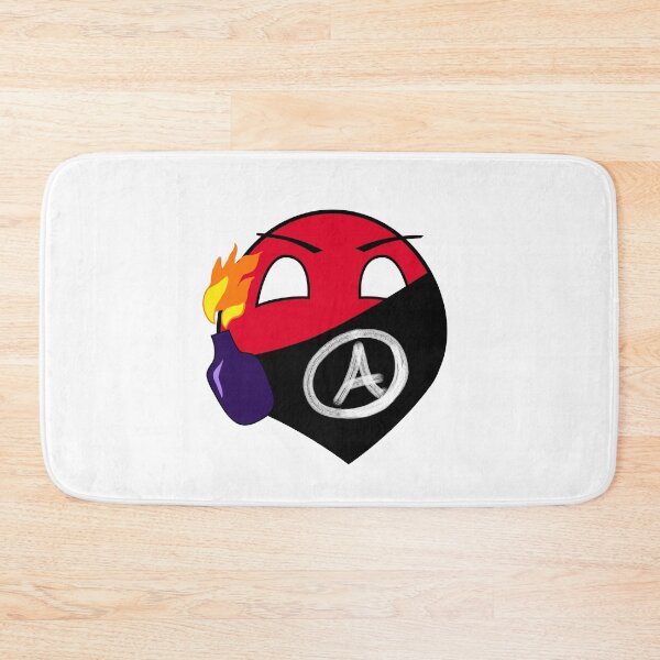 Item preview, Red Anarchy Polandball with a Molotov designed and sold by NaNaSpaceStore.