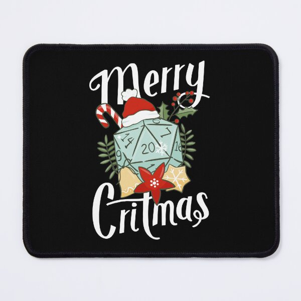 Artikelvorschau, DnD Merry Critmas Weihnachten D20 Würfel entworfen und verkauft von sunburstrpg.
