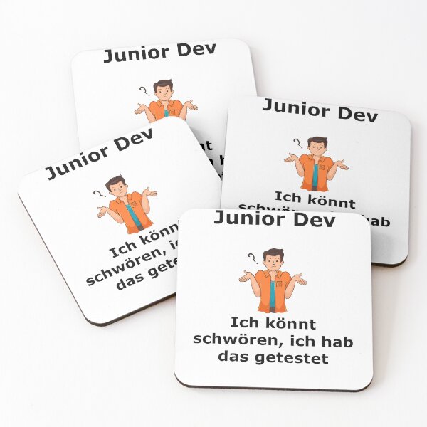 Artikelvorschau, Junior Dev: Das war getestet schwarz entworfen und verkauft von pfalsdorf-it.