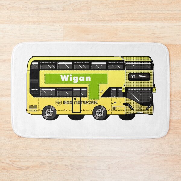 Item preview, Wigan Transport for Greater Manchester (TfGM) Bee Network yellow bus designed and sold by jimmy-digital.