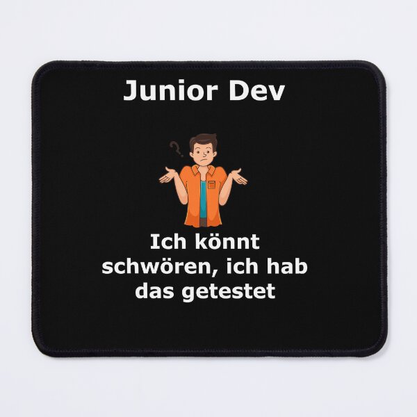 Aperçu de l'œuvre Junior Dev : Cela a été testé créée et vendue par pfalsdorf-it.