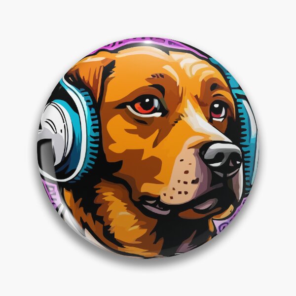 Item preview, Cute Dog Rocking Headphones designed and sold by javaoverride.