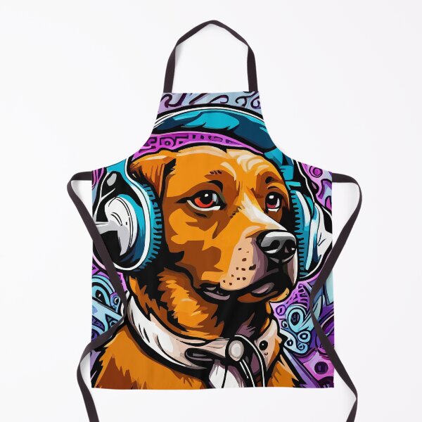 Item preview, Cute Dog Rocking Headphones designed and sold by javaoverride.