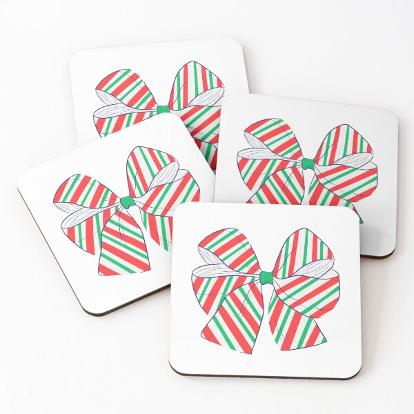 Item preview, Red and Green Stripe Holiday Bow designed and sold by JozaneHouse.