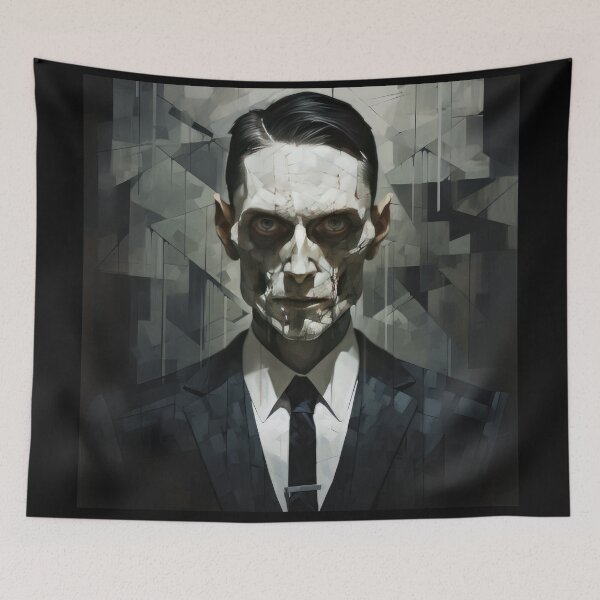 Item preview, Haunting Zombie Portrait Bauhaus Art designed and sold by ArtificialGenes.