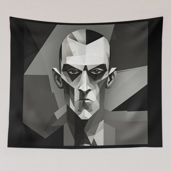 Item preview, Haunting Zombie Portrait Bauhaus Art designed and sold by ArtificialGenes.