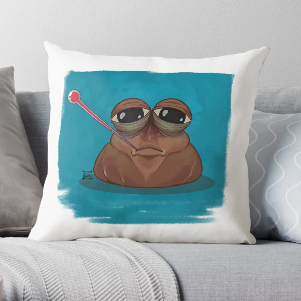 Pou Meme | Throw Pillow