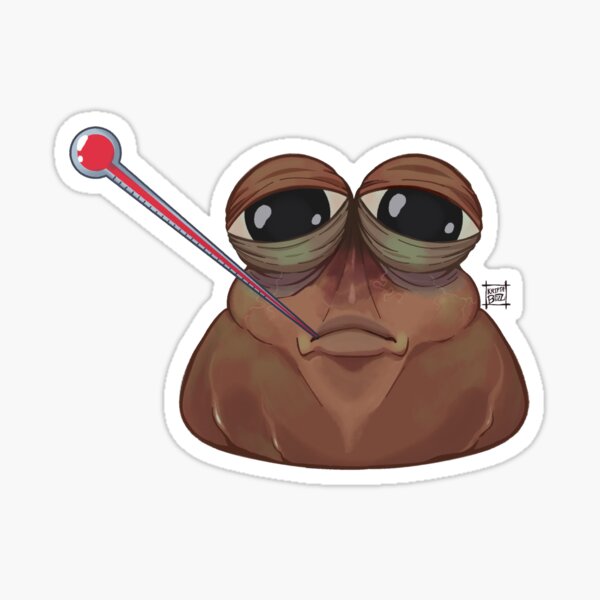 Pou Meme Sticker for Sale by tttatia