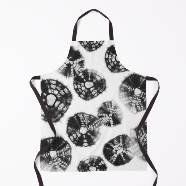 Item preview, Shibori Kumo tie dye black dots over white designed and sold by marufemia.