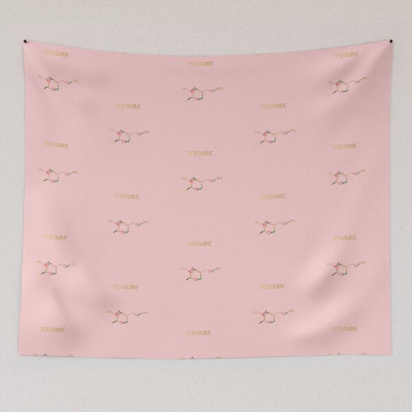 Item preview, Dopamine Chemical Composition Peonies On Pastel Pink designed and sold by QuidnuncDesigns.