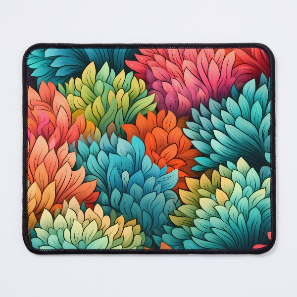 Item preview, Colourful bright floral leaves pattern designed and sold by Actualytee.
