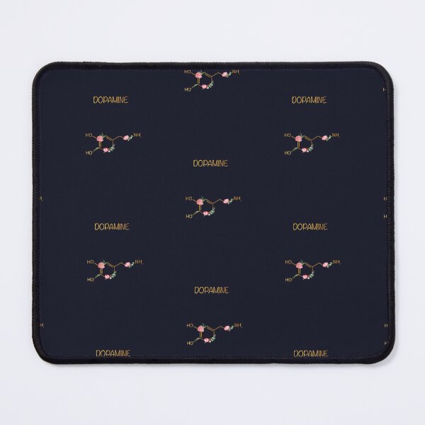 Item preview, Dopamine Chemical Composition Peonies On Dark Blue designed and sold by QuidnuncDesigns.
