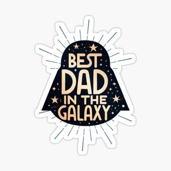 Vista previa del artículo con la obra «El mejor papá de la galaxia - Tipografía - Gracioso», diseñado y vendido por Fenay Designs.