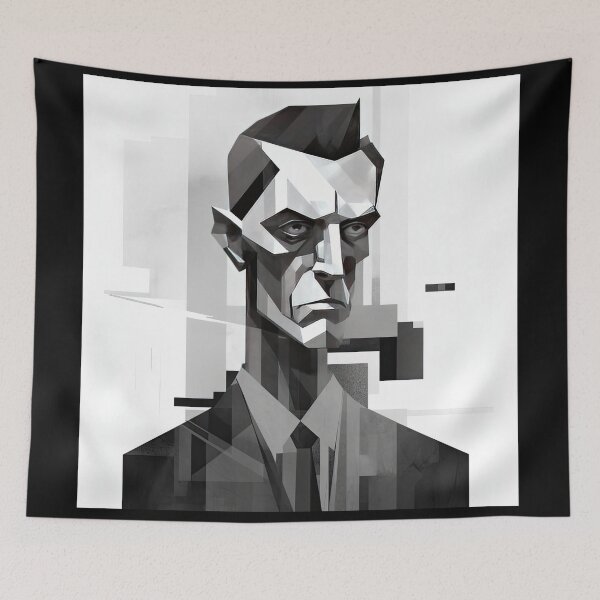 Item preview, Haunting Zombie Portrait Bauhaus Art designed and sold by ArtificialGenes.