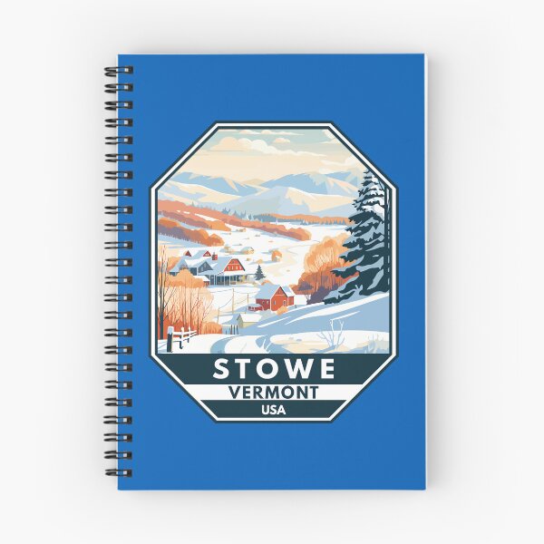 Item preview, Stowe Vermont Winter Travel Art Emblem designed and sold by KrisSidDesigns.