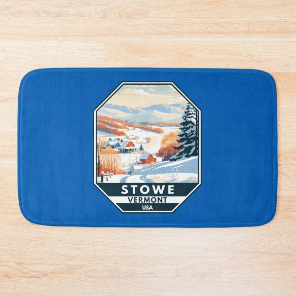 Item preview, Stowe Vermont Winter Travel Art Emblem designed and sold by KrisSidDesigns.