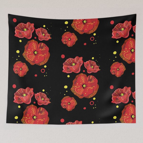 Item preview, Red Poppies designed and sold by Dominika Marzec-Starzykowska.