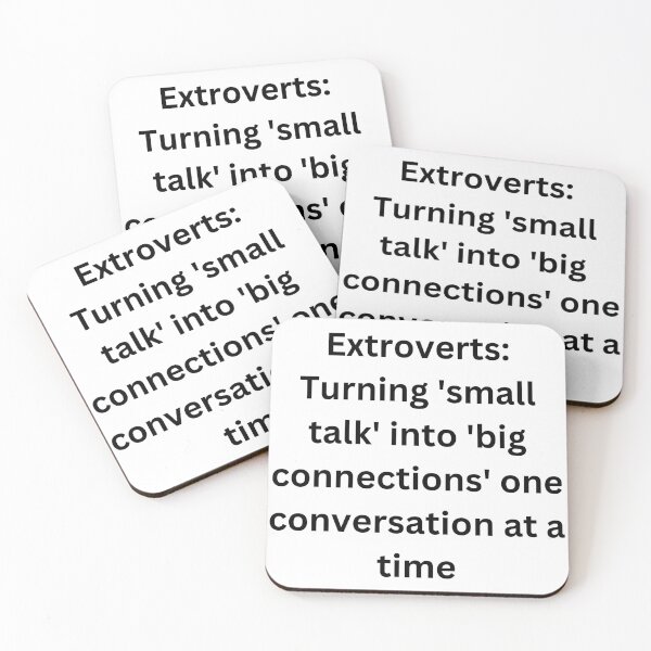 Item preview, Extroverts: Turning 'small talk' into 'big connections' one conversation at a time designed and sold by StickerguyYYY.